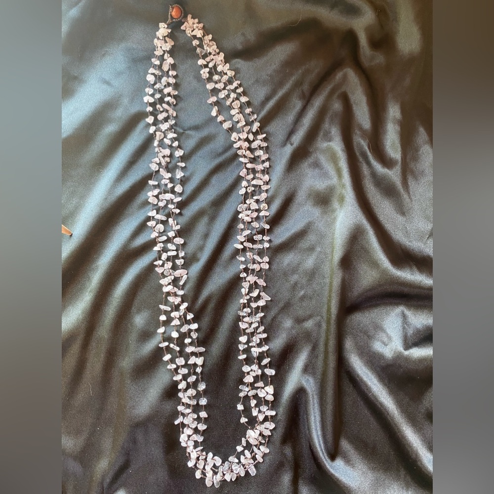 - Gorgeous multi strand beaded /sea glass??necklace
